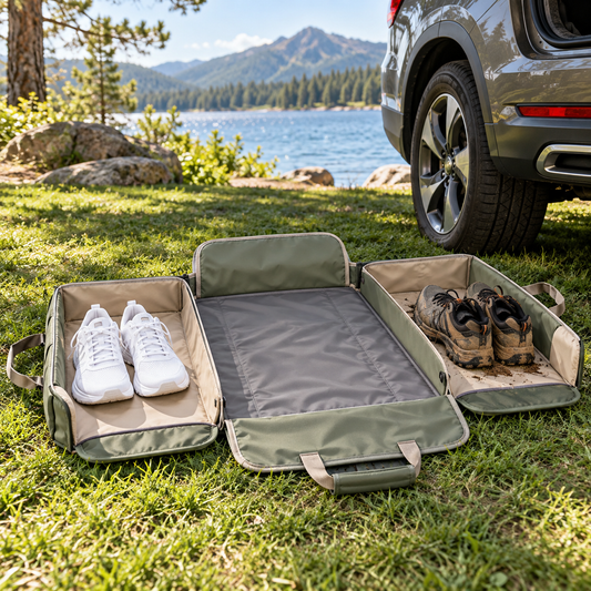 Convertible Outdoor Shoe Change Mat and Carry Bag